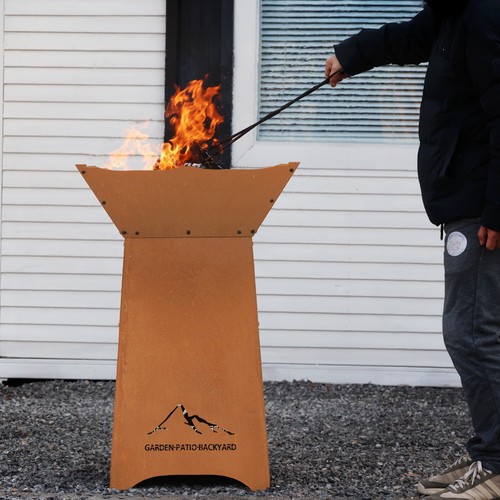 Aoodor steel fire pit - 24", with