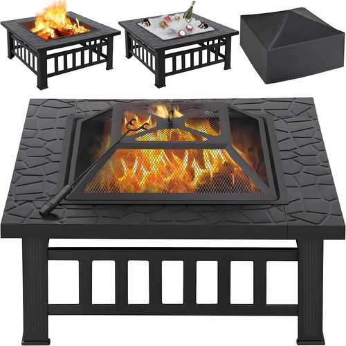Outdoor square fire pit - square,