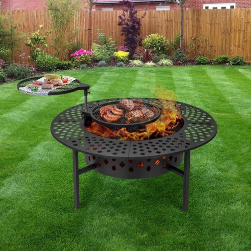 Fire pit with 2 grills - 42",