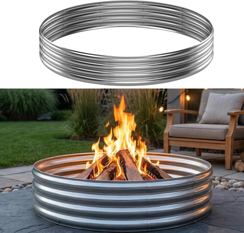 Fire pit ring for outside - pit,